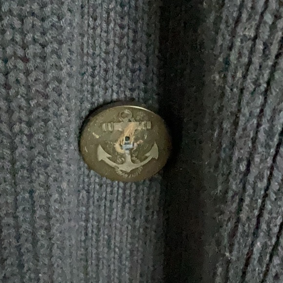 525 America sailor double breasted anchor button/snap closure wool lined pockets - Picture 3 of 16